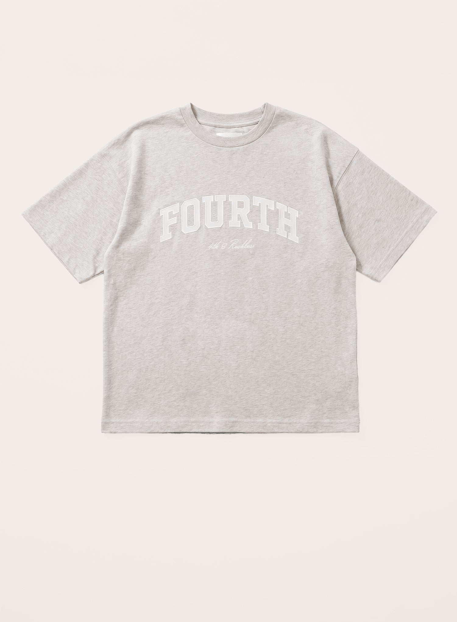 Grey Fourth Branded Cotton Oversized T-Shirt